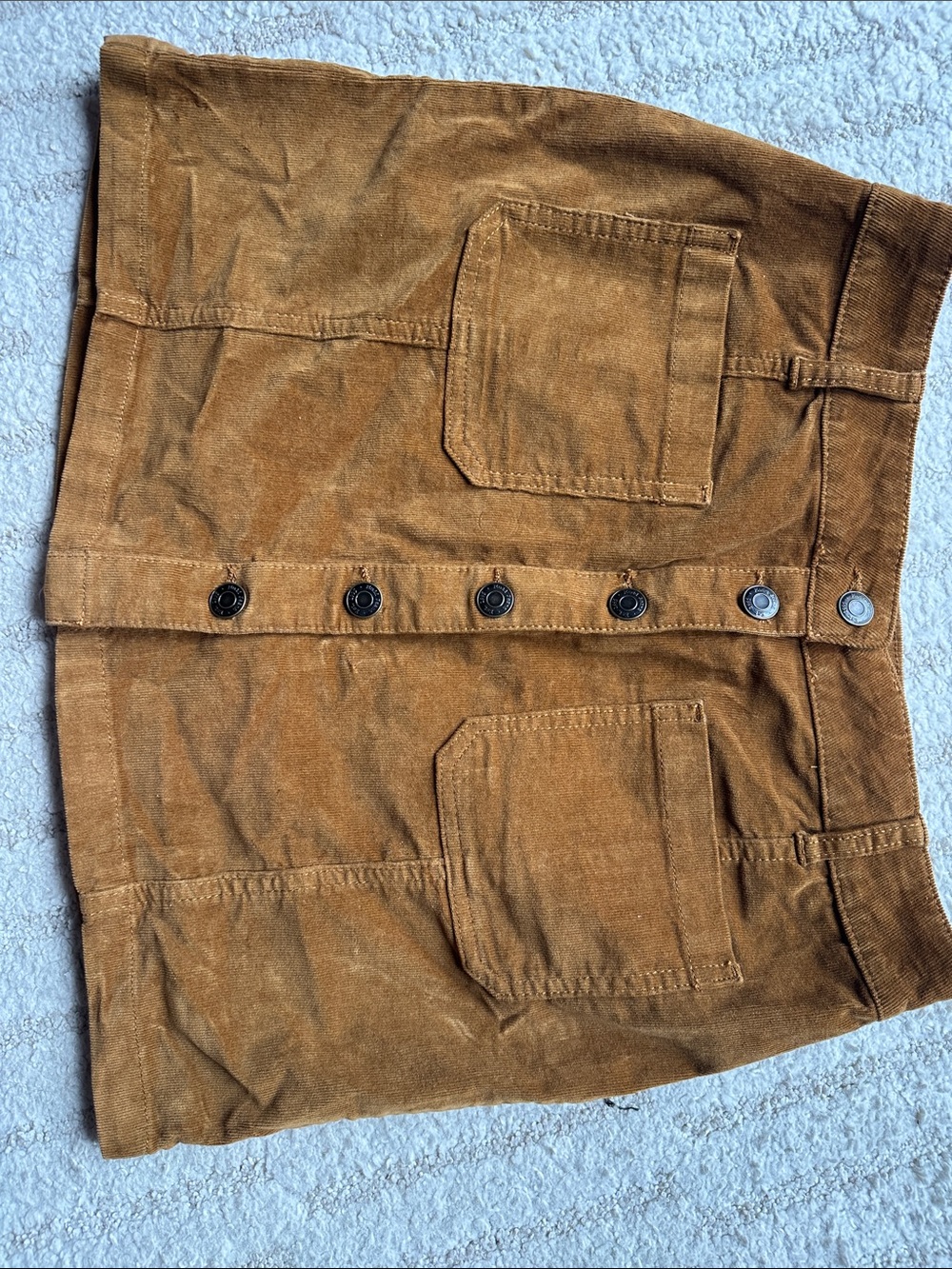 Mudd Corduroy Button-Front skirt in Brown